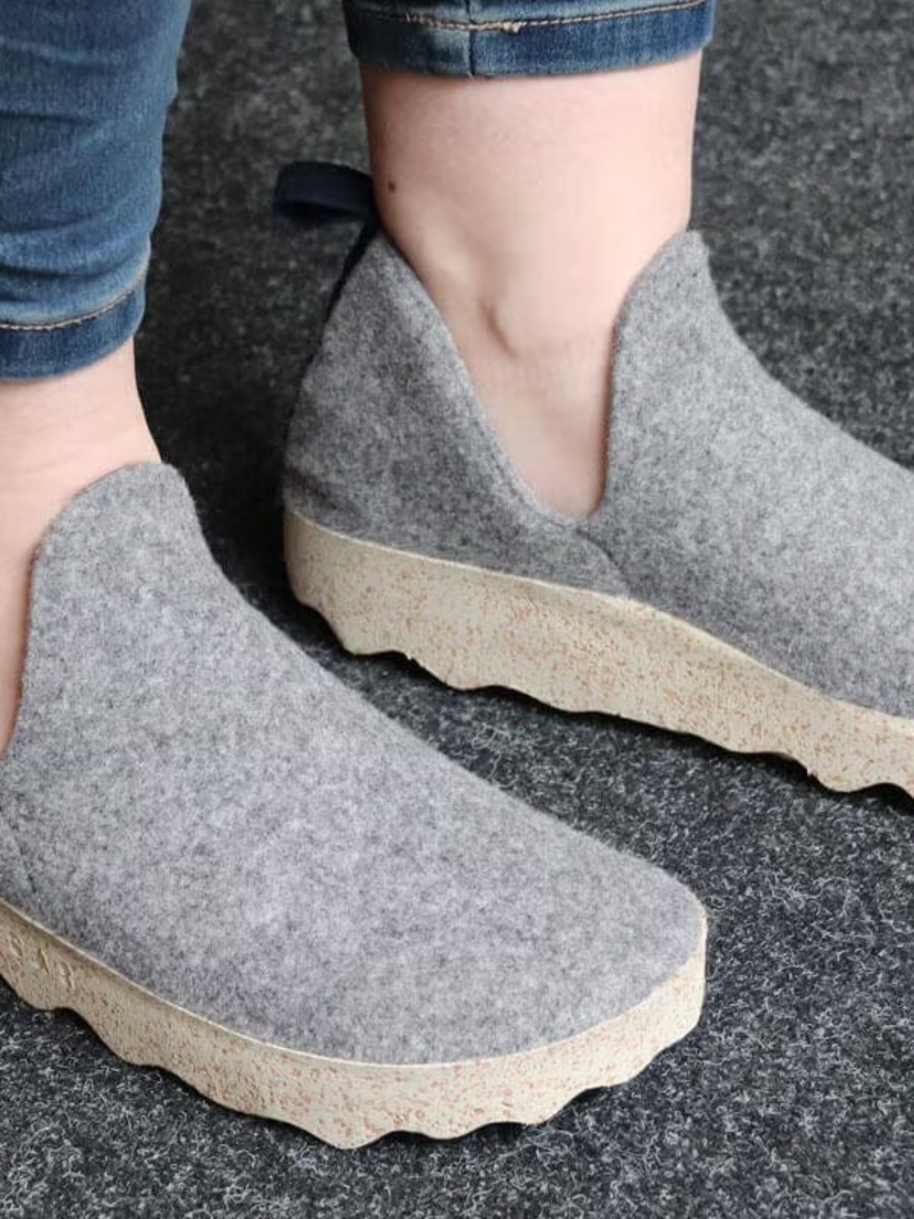 Asportuguesas City Slip-On Wool Felt Shoe.Size 39. 100% natural, breathab